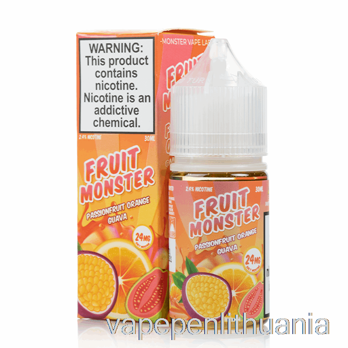 Pasifloros Apelsinų Gvajavos - Vaisių Pabaisų Druskos - 30 Ml 48 Mg Vape Skysčio